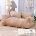 PawHaven Plush Pet Bed top view