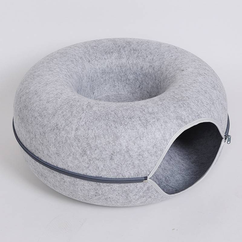 Donut cat bed size options