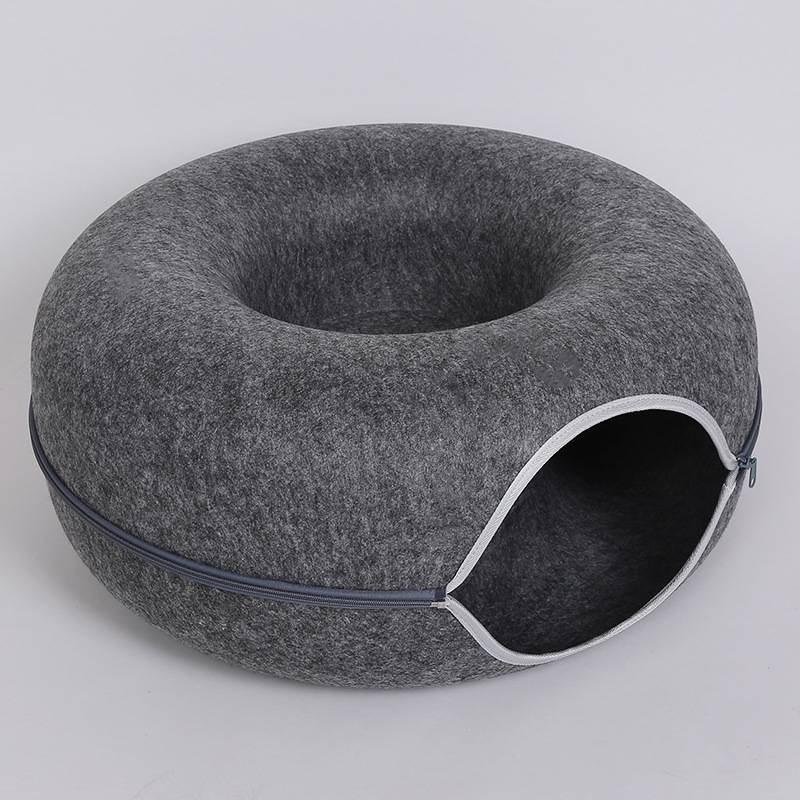 2-in-1 cat bed tunnel combo